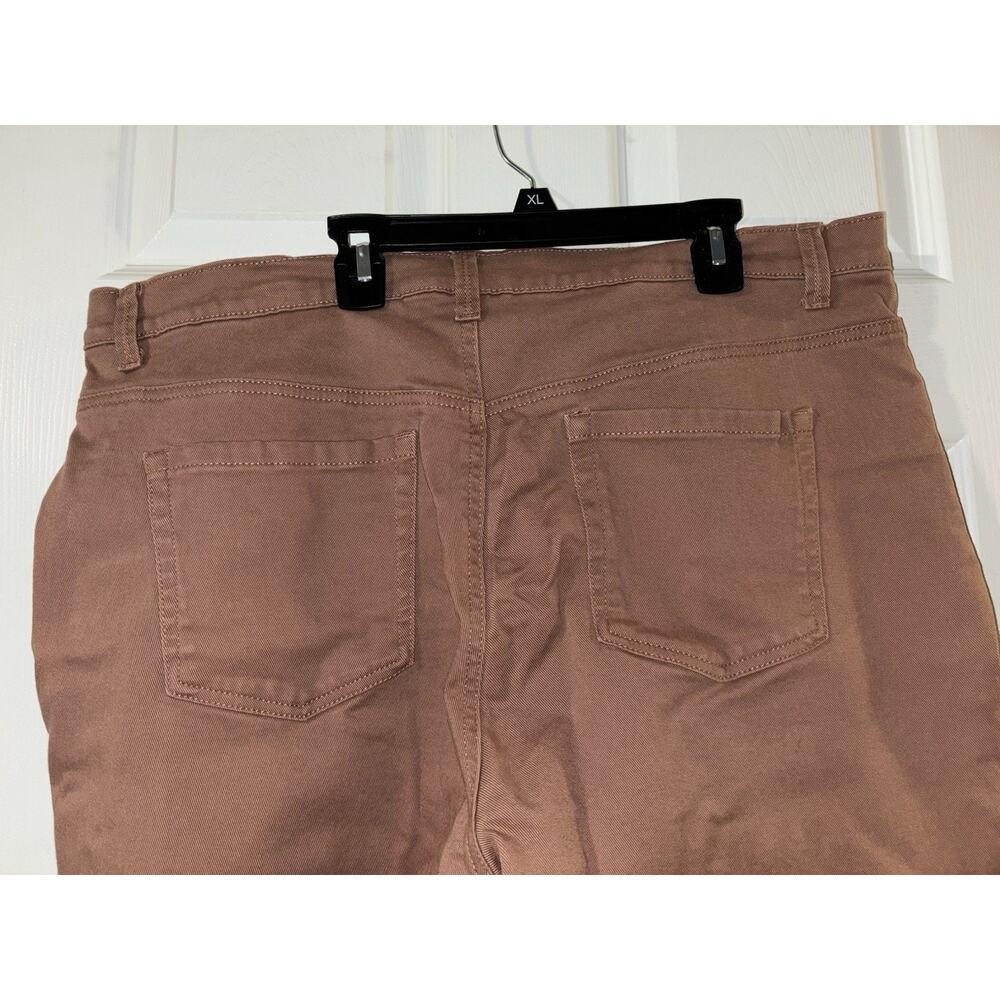 Gloria Vanderbilt 16 W Amanda Jeans Capri Length Stretchy 5 Pocket Sienna Brown - Picture 6 of 7